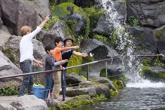 那須渓流パークの水辺の体験